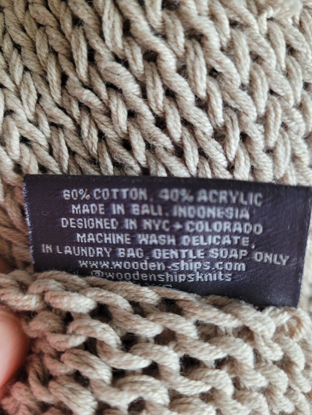 Wooden Ships Knit Cotton Blend Sweater.  Retail Price $148 - Picture 6 of 6